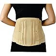 Elnova Aluminium Lumbo Sacral Corset (Back Pain Belt) (Medium-Beige)
