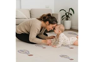 Tiny Trees® Baby Play Mat - Foldable Kids Playmat - Baby Mats for Floor Play - 150 x 200 cm - Non-Slip, Baby Crawl Mat, Padded Foam Tummy Time Mat and Water & Stain Resistant