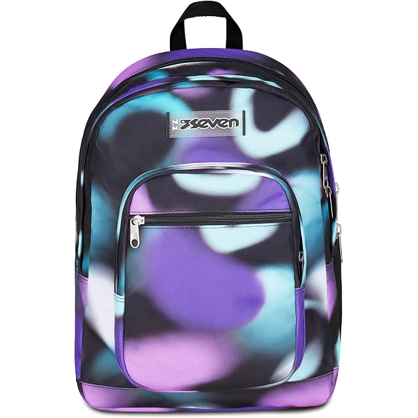 Seven Ischoolpack Zaino Scuola Americano 26L Con Power Bank Integrato 3000 MAh E Tasca Porta Tablet, Blu, Per Ragazzi E Bambini - 4