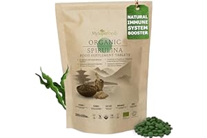 Spirulina Tablets | Organic | 300x500mg | Natural Immune System Booster | MySuperfoods