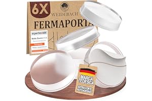 WEIDEBACH® 6x discreto fermaporta maniglia trasparente, paracolpi autoadesivi 20x5 mm, proteggi muro da sedie, gommini per bagno, superfici in vetro, pareti.
