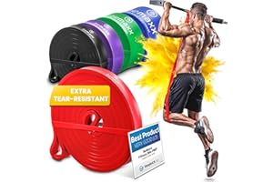 BEMAXX Banda Elastica di Resistenza + Programma di Allenamento - Fasce Elastiche Aiuto per Pull-Up | per Allenamento, Allungamento, Ginnastica | Palestra, Yoga, Pilates | Versatili, Duraturi, Resistenti