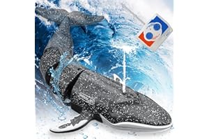 ACEMALL RC Boat Shark Toys Remote Control Whale Toy Kids Swimming Pool Bathroom Toys Rechargeable High Simulation Shark Submarine with Spray Diving Function For Pools Boys Girls Toy Indoor Outdoor Gifts