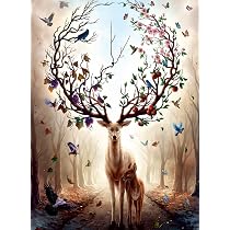 Puzzle Ravensburger 500 Pièces – Cerf Mystère, Animaux Fantastiques, Qualité Allemande, Dès 12 Ans