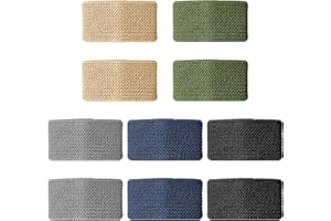 Tucnoeu Nylonowe ochraniacze na pasek, elastyczna szlufka na pasek, czarna opaska na pasek do plecaka do zabezpieczania pasów, plecaków, zawiesi (czarny + zieleń wojskowa + khaki + szary + granatowy)