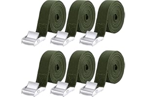 jind 6Pcs Tie Down Straps, 3mx25mm Heavy Duty Tension Belts Adjustable Lashing Straps Ratchet Straps 250kg(550lbs), Luggage Straps with Buckle for Motorcycles Trucks Luggage Cargo Vans Trailer(Green)
