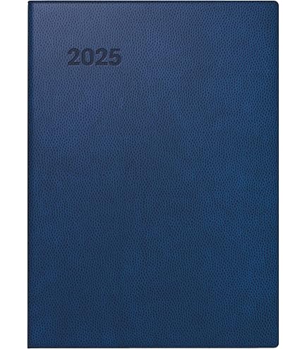 BRUNNEN Taschenkalender 2025 A6 – Schwarzer Kunststoff-Einband, Wochenübersicht