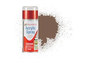 Humbrol Modellers Spray Paint - AD6029 No 29 Dark Brown 150ml - Model Paints for Plastic Kits, Fast-Drying, Crafting Surfaces Including Fabric, Glass, Wood & Metal Models, Packaging May Vary