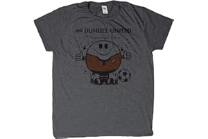 Bomblighters Mr Dundee United T Shirt Gift for Football Soccer Fan Charcoal