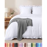 Utopia Bedding Duvet Cover Bed (White, Bed 150-240 x 220 cm) | Bed 150-240 x 220 cm + 2 x Pillowcases 65 x 65 cm