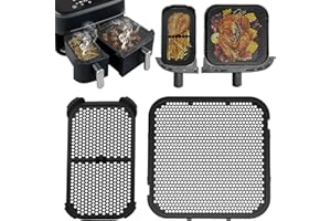 HZUISST Lot de 2 protections anti-éclaboussures en silicone pour friteuse à air chaud Phillips Airfryer 3000/5000 Dual Basket, accessoires pour friteuse à air chaud, accessoires Airfryer pour Philips NA350 6L