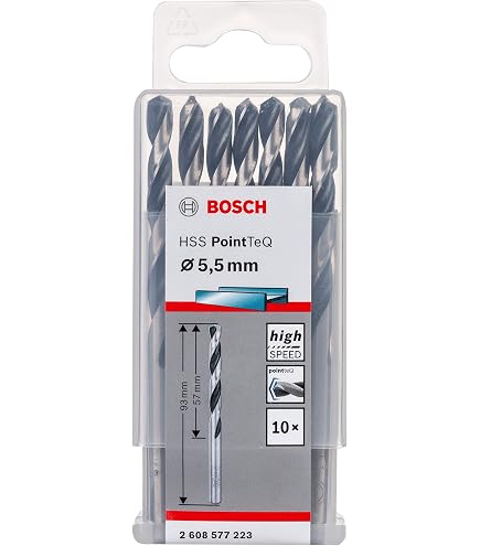 Forets Hélicoïdaux Acier Rapide 6542 - 9,6mm Diamètre, 125mm Longueur Pour Métal, Bois, Plastique Et Aluminium