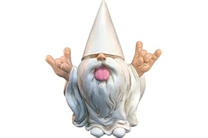 GlitZGlam « George » Le Nain Rocker – Ce Nain de Jardin va secouer Votre Mini Monde enchanté (25,4 cm de Haut)