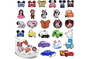 DILIGHTNEWS 26 Stück Cartoon Schuh Dekoration, Crocs für Kinder, Crocs Charms Erwachsene, PVC Shoe Charms, Armband-Charms für Kleinkinder, Benutzt für Clog Schuhe, Geburtstagsgeschenke für Kinderpartys