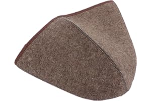 EXCEART Cappello da Sauna Feltro di Lana Spesso Cuffia da Bagno Assorbente E Leggera Protezione per Testa E Occhi per Uomini E Donne Durante Bagni E Sauna