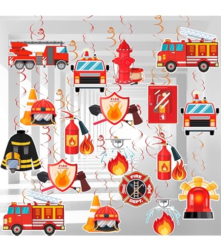 20 Tovaglioli Sam Il Pompiere Da 33x33 Cm, Per Feste E Party - Foto 13