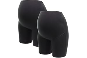 Herzmutter Culotte Maternité Coton - Shorty Culotte Grossesse - Anti Frottement Cuisse - sous-vêtements Maternité - Panty Femme Enceinte - OekoTex100-5000