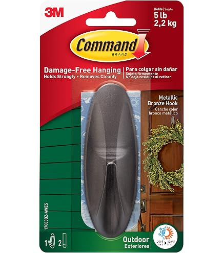 Command WMR03BN - Ganci in metallo, impermeabile, misura L