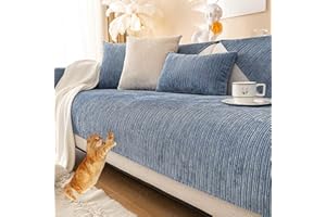 MTHGH Sofabezug Antirutsch,Anti Slip Sofa Cushion,sofaschutz Wasserdicht L Form,sofaschutz Katze Sofaschoner,Couch Bezug Ecksofa Schmutzabweisend Sofaschutz Hund Kratzschutz Katze,C-110x240cm
