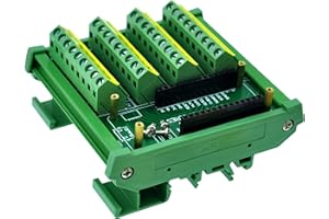 CZH-LABS DIN Rail Mount Screw Terminal Block Breakout Module Board for Arduino MKR.