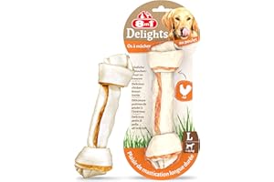 8in1 Delights L - Os à Mâcher Enrichi en Minéraux pour Chien de Grande Taille - 1 pièce