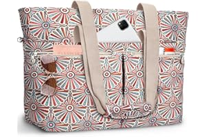 ENONEO Borsa Mare Donna Grande Borsa Spiaggia Famiglia 45L Impermeabile Borsas Piscina XXL Shopper Tote Bag con Cerniera Borse da Spiaggia Pieghevole per Shopping Viaggio Picnic