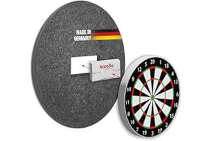 ‎KARELLA Karella Schallschutz für alle Steeldartboards, 2-TLG. mit integriertem Surround/Auffangring. Schalldämpfung, nachweisbar 80% Geräuschreduzierung beim Auftreffen Dartpfeil, patentiert, Made in Germany