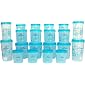 Princeware Twister Combo Plastic Package Container Set, 20-Pieces