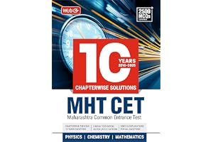 MTG 10 Years MHTCET Chapterwise Previous Solved Questions Papers (PYQ Book) For 2026 Exam | MHT CET Mock Test Papers For Physics, Chemistry & Mathematics
