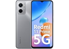Redmi 11 Prime 5G (Chrome Silver, 4GB RAM 64GB ROM) | Prime Design | MTK Dimensity 700 | 50 MP Dual Cam | 5000mAh | 7 Band 5G