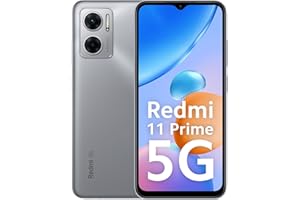 Redmi 11 Prime 5G (Chrome Silver, 4GB RAM 64GB ROM) | Prime Design | MTK Dimensity 700 | 50 MP Dual Cam | 5000mAh | 7 Band 5G