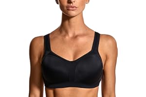 SYROKAN Women's Underwire Push Up Firm Support Contour High Impact Sports Bra