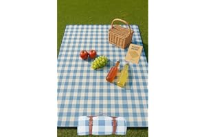 Haus Projekt Manta Picnic De Cuadros Tela Suave, 200x150 cm, Manta de Picnic Plegable y Portátil con Asa, Accesorios Camping para Viajes, Senderismo, Esterilla Playa, Colchoneta Plegable