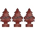 Little Trees Air Freshener Tree LTZ016 Leather Fragrance For Car Home Boat Caravan - Triple Pack