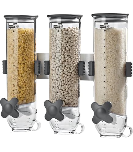 Dispenser Cereali Girevole LACOR | Doppio Comparto 2x1.5L | Senza BPA | Ideale Per Cereali, Pasta, Caffè - Foto 4