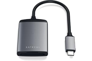‎SATECHI SATECHI Aluminiowy Adapter Uhs-Ii Typu C, Czytnik Kart Micro/SD - Dla MacBook Pro/Air M2/ M1, iPad Pro/Air M2/ M1, Mac Mini M2, iMac M1 (Gwiezdna Szarość)