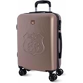 ROUTE 66 - Cabin Suitcase 55x40x20 - Cabin Travel Suitcases | Suitable for Ryannair - Trolley Luggage for Aircraft Heavy Duty