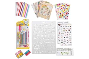 LINJINDE 50 Pezzi Accessori per Scrapbooking Adesivo Album Fotografico Adesivi Amore Fai da Te Design diario Carte Decorazione per Libro Fotografico