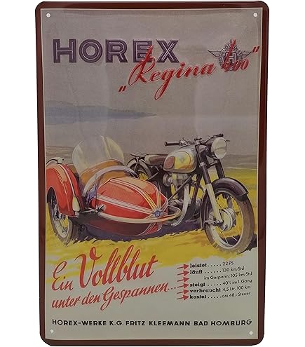 NSU - Cartel Publicitario Retro Con Diseño De Moto Antigua, 30 X