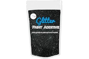 MOPA CRAFTS Additivo in glitter per vernice a emulsione e malta, 100 g Cielo notturno nero.
