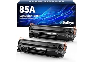 Halloya Toner CE285A 85A kompatybilny z HP 85A toner do HP Laserjet P1102W P1102 M1212NF M1132MFP M1217NFW M1212 M1132 M1210 M1210MFP P1109 (czarny, 2 sztuki)