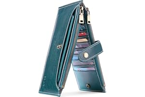 Severnier Monedero Largo Mujer, Carteras de Mujer con Tarjetero con el botón, con RFID Bloqueo, Moda Monedero Mujer Grande,con 19 Compartimentos para Tarjetas de crédito,para Tarjetas y Tarjetas SIM