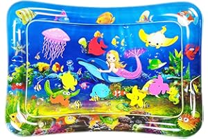 Wendergo Tummy Time Mat Inflatable Baby Water Mat Infants Early Development Activities Playmat Sensory Toys for Babies Newborns Toddlers