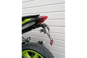 kurzer Kennzeichenhalter Benelli BN 125 2019-2023 GroFaTec EVO Set Kennzeichenträger Nummernschild Träger Halter kurzes Heck Heckumbau Porta Targa Naked Bike B196