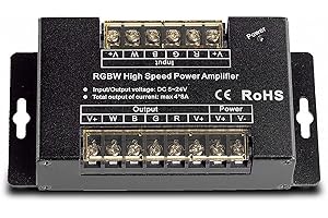 Mextronic, Amplificatore per luci a LED, amplificatore di segnale (ripetitore), RGB/RGBW 4 x 8A 5 - 24 V DC