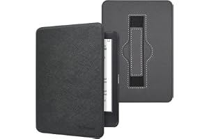 RSAquar 6" Fodral till Kobo Clara Colour | BW | 2E, Tolino Shine Colour/Shine 5/4 med handrem - Tunt Skyddshölje med Automatisk Viloläge/Väckning