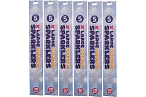 SPEKTATEK 30-Pack of 30cm (11.8”) Large Golden Party Sparklers - Extra Long Sparklers Safe for Weddings, Birthdays, Celebrations, and Special Occasions (30pcs) (CAT F1)