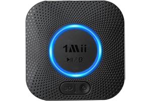 1Mii B06 [Upgraded] Bluetooth 5.3 Receiver, Bluetooth Audio Adapter with aptX HD for Streaming Music from Smart phone/Tablet to RCA/3.5mm AUX AV Receiver, Amplifier, Home Stereo Speaker