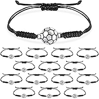 12 Fußball Armbänder Für Kids - Verstellbare Team-Armbänder