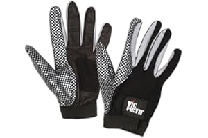 Vic FIrth - Vic Gloves - Drummer's Gloves with Improved Grip and Ventilated Palm - Black/Grey - Small